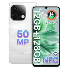 UMIDIGI G9C Android 14 Unlocked Smartphone 12GB 128GB 6.75" 90Hz 50MP White