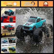 Amphibious Remote Control Car 1:12 Scale - Waterproof All Terrain RC Truck 60 M