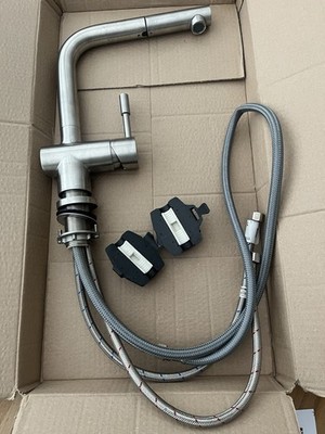 Franke Atlas Neo Edelstahl  Hochdruck Armatur mit Zugauslauf
