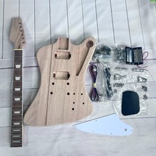 DIY Firebird Full Set Kits Unfinished Electric Guitar Mahogany Body Neck ShipUS