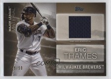 2020 Topps Major League Material Gold 25/50 Eric Thames #MLM-ET 09vk