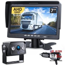 Upgrade Backup Camera Monitor Kit 7" HD 1080P IP69 Waterproof 1 Camera