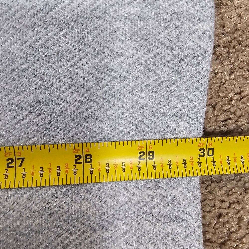 Zara Basic sGray Coat Herringbone Jacket Zip Up P… - image 8