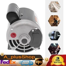 1/2HP Electric Motor General Purpose Motor Horizontal Mount Single Phase 3450RPM