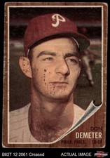 1962 Topps #146 Don Demeter Normal Tint Phillies COMMON VARIATION 1 - POOR