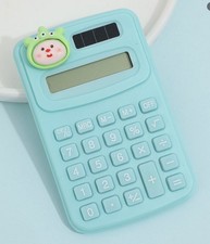 Operation Christmas Child: Solar Powered Student Calculator: Mint Green Monster