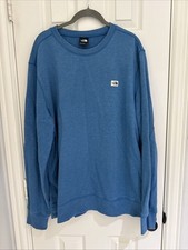 The North Face Heritage Patch Men  s Crewneck Sweatshirt Size XL Blue
