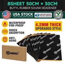 12SQFT Sound Butyl Automotive Sound Deadener Audio Noise Insulation dampening
