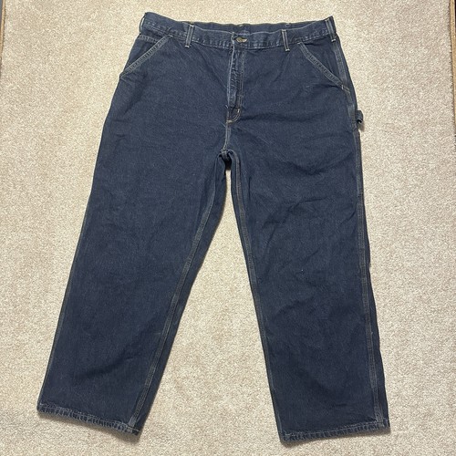 Vintage Carhartt Carpenter Herrenjeans Größe 42 x 28 blau Denim B13HDK Arbeit hergestellt in den USA