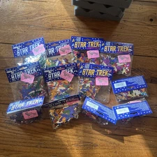 Star Trek Confettio's Lot of 12 Captain Kirk Mr. Spock Insignia TOS 1997 Party