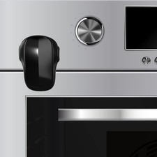 Childproof Oven Door Lock, Child Safety Oven Front Lock ONLY for Flat Surface...