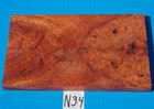 1 PAIR ASIAN IRONWOOD BURL KNIFE SCALES~5/16" X 1-1/2" X 5"~EXOTIC WOOD~LUMBER — photo 3