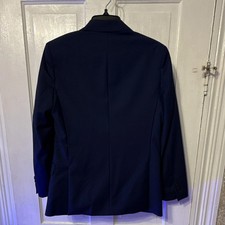 Banana Republic Men’s Blue 100% Wool Sports Jacket Slim Fit 34S Short