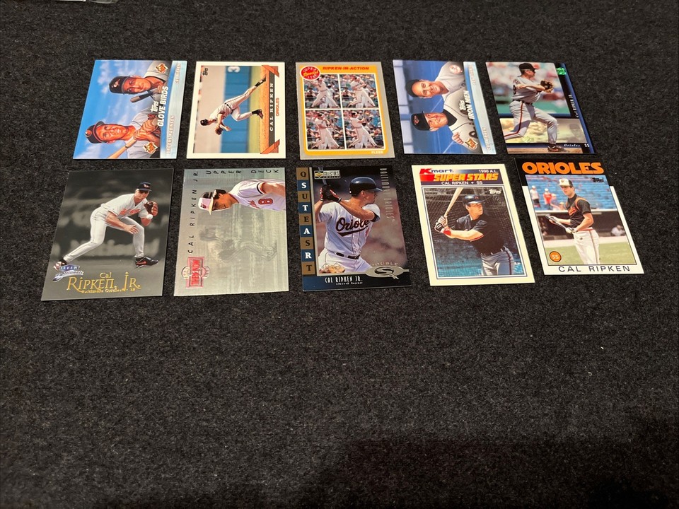 Lot (25) Cal Ripken Jr. Baseball Card Lot Inserts Color Topps Panini ...