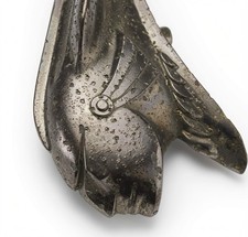 Vintage Indian Chieftain Head Hood Ornament Mascot Patent Marked Die-castmetal Vintage Indian Chieftain Head Hood Ornament Mascot Patent Marked Die-castmetal