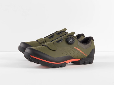 Mountainbike-Schuh Bontrager Foray Grau Oliv/Radioaktiv Orange Für Damen