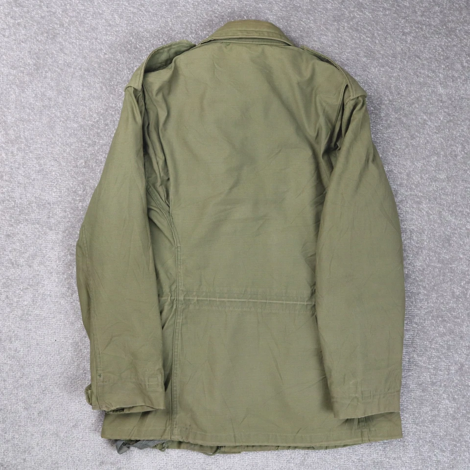 Vintage Alpha Industries M-65 Extra Small Green Field Coat Heavy Winter Jacket - Image 3 of 4