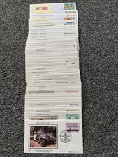 Job Lot of 48 UK GB Benham Small First Day Covers & Covers 1982 - 1989 Lot #M39