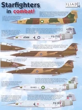 Iliad Decals 1/48 STARFIGHTERS IN COMBAT Lockheed F-104 Starfighter