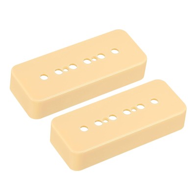 2x Gitarren Tonabnehmer Abdeckung 52mm Stange P90 Doppelspulen Creme