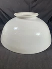 Victorian Dome Milk Glass 14 inch Hanging Lamp Shade c1890s