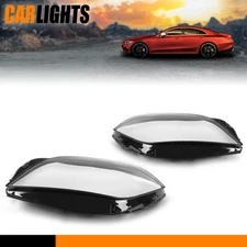 Fits Mercedes-Benz CLS W218 2015-2018 Left Right Side Front Headlight Lens Cover
