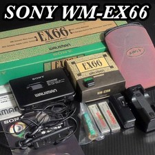 SONY WALKMAN WM-EX66 Black Complete Set for Collectors Junk Condition