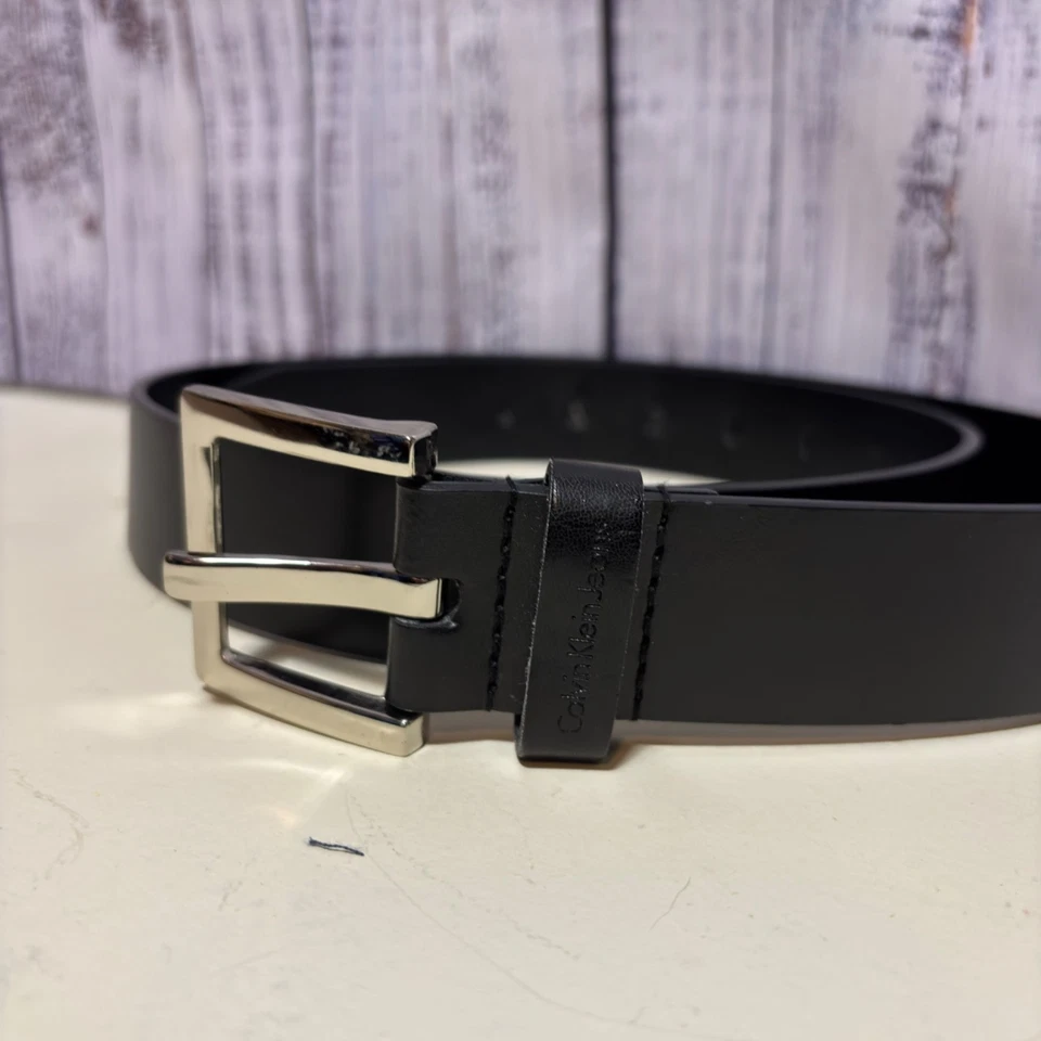 Jeans Calvin Klein Medianos Negro Hebilla de Cinturón 413013 Cuero Sintético Foto 2 de 4