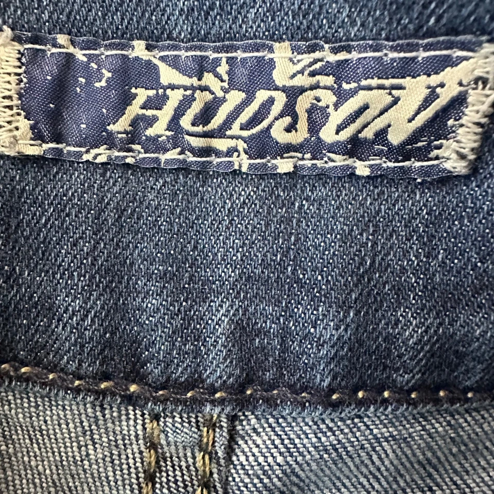 Hudson Denim Shorts Womens Size 28 Blue Cuffed High Waist Pleated - Image 4 of 4