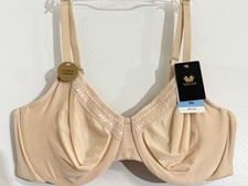 WACOAL Ultimate Comfort FULL FIGURE LACE COVERAGE UNDERWIRE BRA 36C  855213 Tan