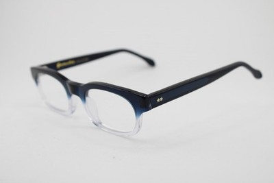NEW SPECTACULARS RUSTY C21 CLEAR BLUE FADE GOLD AUTHENTIC EYEGLASSES 47-21
