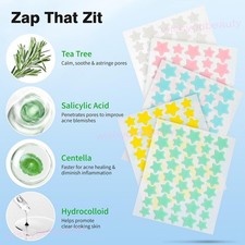 200-400Pcs Pimple Patch Star Shape Gentle Blemishes Stickers Face Blemish Care