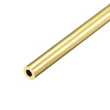 Brass Round Tube Long 300mm OD 8mm Wall 2mm Thickness Seamless Pipe Tubing