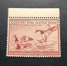 WTDstamps - #RW13 1946 - US Federal Duck Stamp - Mint OG NH ***WELL CENTERED***