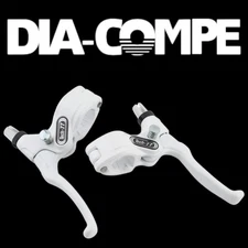 Dia-Compe Tech 77 Brake Levers (White/White) (Pair)