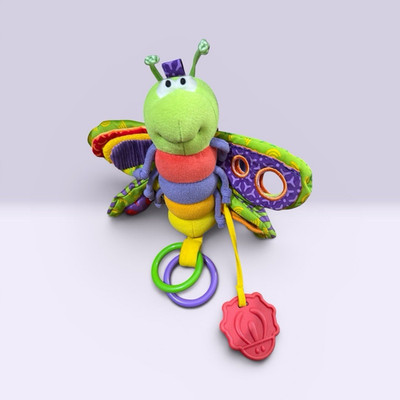 Lamaze Baby Freddie the Firefly Hanging Plush Bug Toy Multicolor w/ Rings