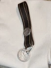 Leather Key Chain 1 Troy Ounce Pan American .999 Silver Round