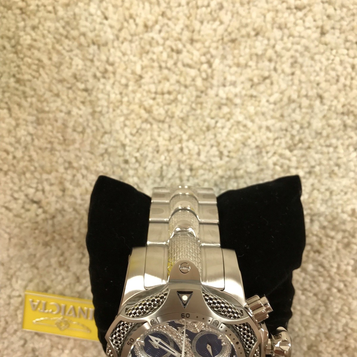 Invicta 53mm Reserve Venom Swiss Chrono Blue Dragon Silver