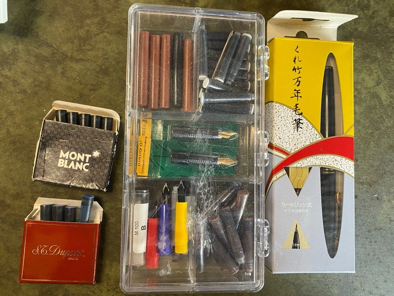 Kuratake Fountain Brush Pen & Mont Blanc Refills + More