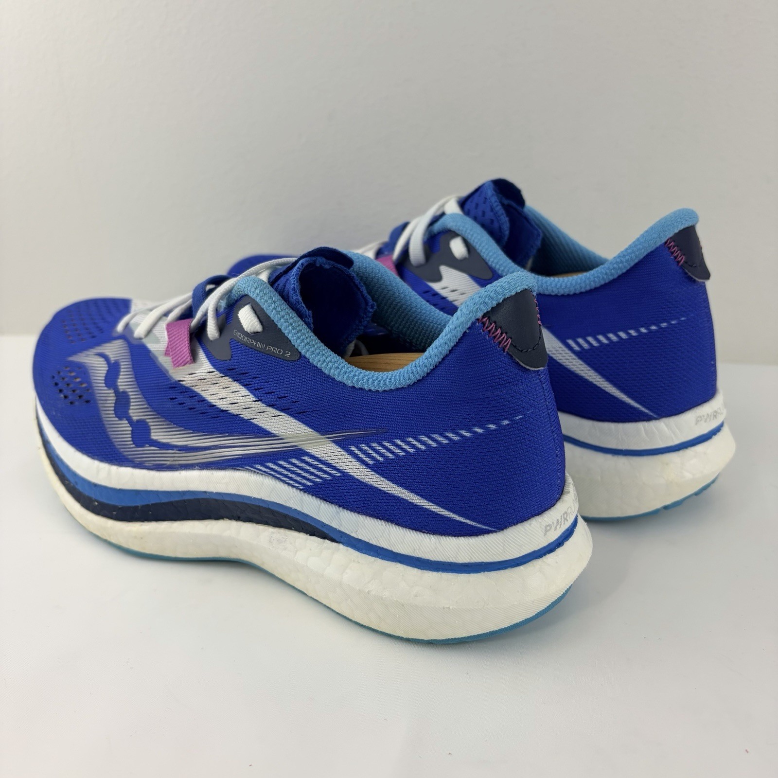Saucony Endorphin Pro 2 Women’s Blue Running Shoes Carbon Plate US 7.5 thumbnail 4