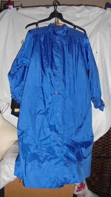 FLEET STREET, BLUE ALL WEATHER COAT, ZIP IN LINING.SZ 14. BUST   DISPLAY MODEL