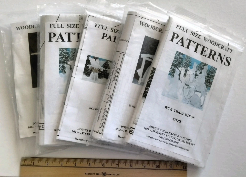 Full Size Woodcraft Patterns Christmas Nativity Three Kings Angels Camels Star - Image 2 of 4