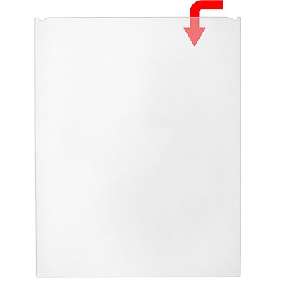 StoreSMART 8 1/2'' x 11'' Peel & Stick Letter Size Pocket - 10 Pack - TL10308-10