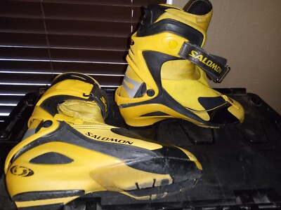 Salomon RS9 SNS Pilot Skate XC Ski Boots, Men's US 4 EU 36 Yellow