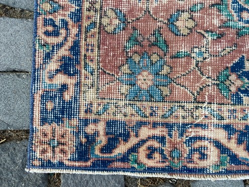 Turkish rug, Vintage rug, Handmade rug, Area rug, Wool rug, Carpet 3,4 x 6,6 ft - Picture 10 of 10