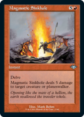 Buy Magmatic Sinkhole (Retro Frame) Modern Horizons Foil online | eBay