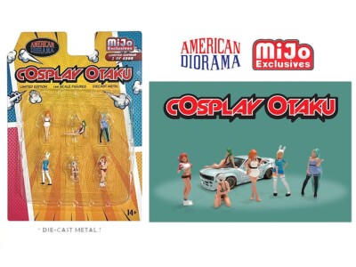 1/64 American Diorama 6 pc. Cosplay Otaku Figure Set - MiJo exclusive