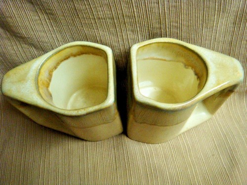 2 Signed Handcrafted Stoneware COUPLE / LOVER MUGS by PADILLA Unique Drip Glaze - Picture 5 of 7