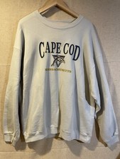 Cape Cod Massachusetts Dolphin Embroidered Sweatshirt FOTL M / XL VTG