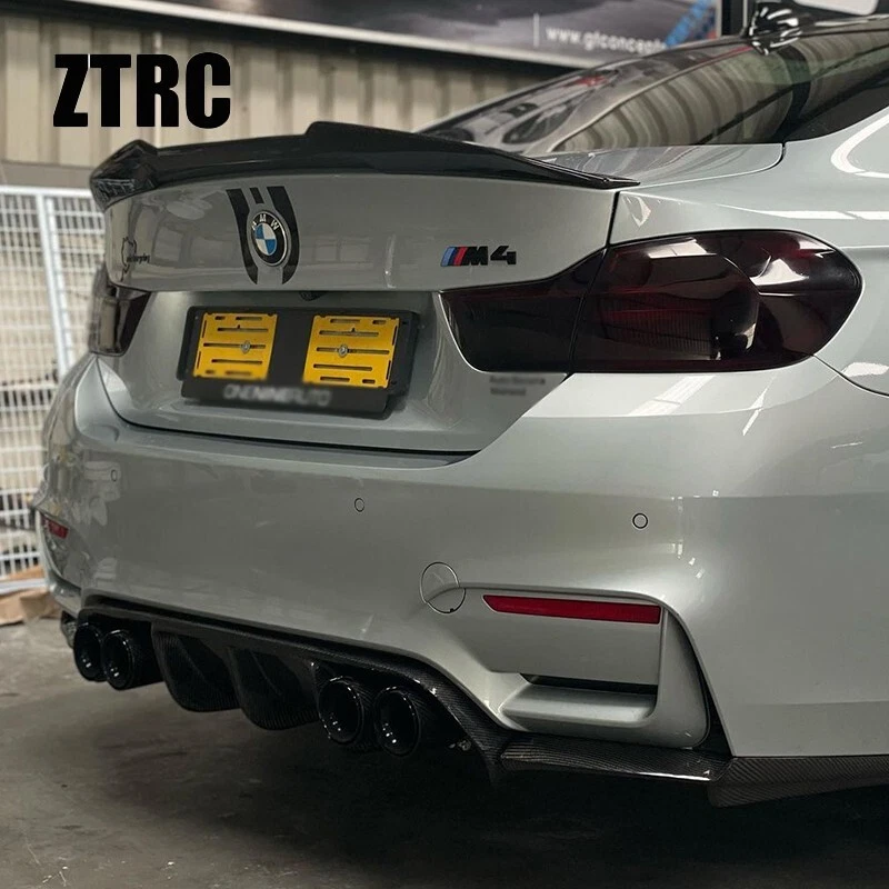Carbon Fiber Trunk Wing Spoiler For BMW M4 F82 2014-2020 Foto 2 de 4